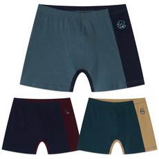 Mrjunior Lenny 棉質彈性青少年四角褲 3件組