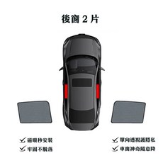 【DriveX】保固兩年 sgs不含甲醛 Subaru Forester 森林人專用磁吸式遮陽簾, 1個, 後窗2片,2013年-2018年式【4代】, 後窗2片