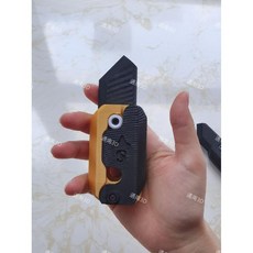 야광 당근 안전칼 선물용 팬시 장난감 빛나는 1개 미니, 한 사이즈, 6.블랙골드블랙