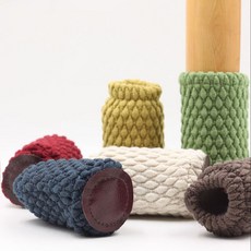 층간소음 방지 식탁의자 다리 커버 4P세트 보호, 브라운