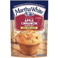 마사 화이트 머핀 믹스 사과 시나몬 7.0oz. (6개 팩) Martha White Muffin Mix Apple Cinnamon 7.0 oz. (Pack of 6), 1개