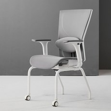 체어스코 국내생산 엘리트 에어 2D조절팔+허리받침세트 올바른 자세교정 의자 학생 책상 공부의자, 화이트바디 2D조절팔+허리받침세트