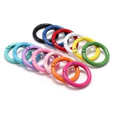 KO 칼라비너 원형 20개입 2.5cm 키링 연결 고리