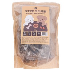 [순수 국산] 포터펫 오리목뼈 강아지 수제간식, 1개, 500g, 오리 목뼈