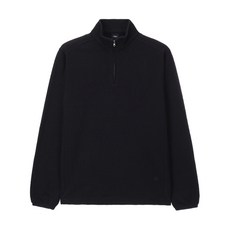 Nau 리프 플리스 반집업 티셔츠 Black