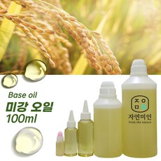 에코문 미강오일 100ml/미강유 천연 화장품 비누 만들기 DIY 재료, 1개