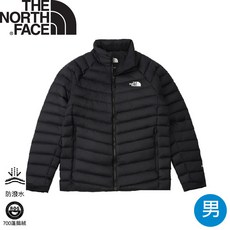 The North Face 男 700FP 立領羽絨外套 黑色 DWR防潑水