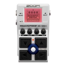 Zoom MS-50G+ MultiStomp 기타 이펙트 페달 100가지 이펙트 드라이브 모듈레이 딜레이 및 리버브 스테레오 출력 내장 튜너 배터리 전원