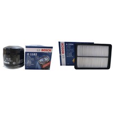 보쉬 엔진오일교환 필터 셋트 그랜드스타렉스 TQ 2.4 LPI 오일필터+에어필터 O1182+A2204, 오일필터+에어필터/O1182+A2204, 1개