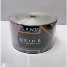 富福里 RIDATA 錸德 CD-R 光碟片 (52X 700MB) (50片/筒) CD片 DVD, 無