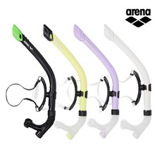 아레나 A2AC1AJ51 센터스노클 수영훈련 강습용 훈련용품 자유형 실내수영 수영 보조용품, BLK