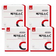 100포 비타민C 3000 고려은단 4박스 메가도스C 고용량비타민 수용성비타민 지용성비타민, 400개