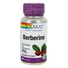 Solaray 小蘗鹼500mg萃取膠囊, 60顆, 1罐