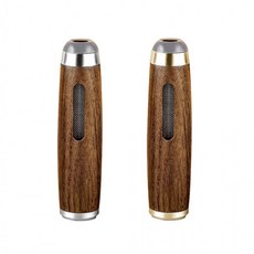 UB 휴대용 미니 담배커버 재날림 방지 느티나무 소재 차량 실내 선물용, 1개, 느티나무 실버