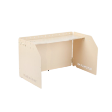 캠핑 접이식 버너바람막이 두꺼운 휴대용 화로바람막이 알루미늄바람막이, 흰색(3구), 1개