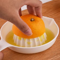 줍줍픽픽 레몬즙짜기기구 수동 레몬즙기, 화이트