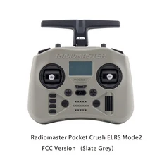 Radiomaster 포켓 원격 제어 FPV 트래버스 항공기 모델 휴대용 맞춤형 Elrs CC2500 프로토콜, 02 Slate Grey-ELRS M2