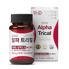 [본사 정품] 알파 트리컬 Karl-A 3.5 미국 알파cd, 1개, 120정