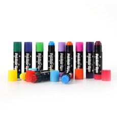 강아지 볼터치 스틱 10g 고양이 화장품 일회용 염색약 애견미용 펫 블러셔 생일파티, 오렌지 스틱(10g) - 인기색상