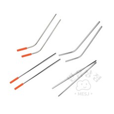 파워 스텐빨대 롱스텐빨대, 2개, 실리콘 커브형, 1세트