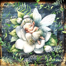 TS 童話0011- 蝶谷巴特餐巾紙/藝術紙，精美童話圖案，高品質餐巾紙，拼貼藝術創作素材, 1個, 22.5x22.5