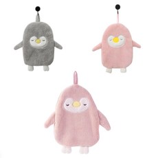 걸이형 펭귄 핸드타올 주방 욕실 펭귄핸드타올, 그레이