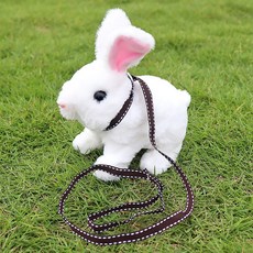 Happy Company 毛絨電動跳跳兔, 1個, 毛絨電動跳跳兔  繩子  送電池  螺絲刀