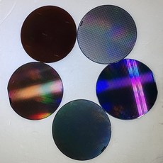 반도체웨이퍼 과학교육 집적회로 CPU 칩 IC CMOS, B.8인치랜덤패턴블라인드박스가스탠드로보내집니다