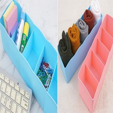 에이치앤피 5칸 수납함 양말정리, 핑크