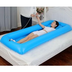 접이식 에어욕조 반신욕 이동식 풍선 목욕통 원터치 사우나 욕실 반식욕, 1. 단층+전동 펌프+수리 키트