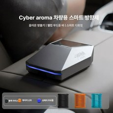 테슬라 차량용 음이온 고급 방향제 자동센서 태양광충전 아로마테라피 인테리어 선물용, 블랙, 1개, 향기