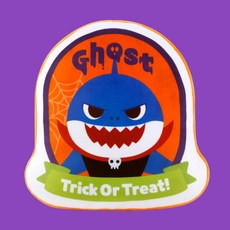 아트박스/위드마켓 핑크퐁 아기상어 할로윈 라인프린트쿠션 (스톤2)