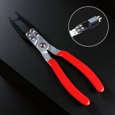 로니베이 자동차 퓨즈 집게 차량 퓨즈뽑기 분해 리무버 플라이어 공구, 레드 혼합, 1개
