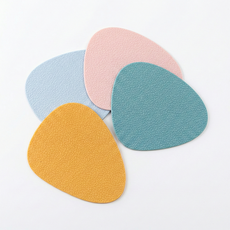 실리콘 코스터(컵받침) 4색 세트, 1세트, 혼합 4색