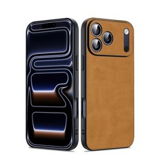 Duxsmei 아이폰 17 프로 맥스 케이스 TPU 및 스웨이드 PU 가죽 케이스 진동 방지 미끄럼 방지 초경량 럭셔리 커버 아이폰 17 프로 맥스 6.9인치 2025용 (