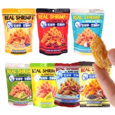 정새우 진짜새우 새우머리 튀김 과자 간식 맥주안주, 50g, 1개