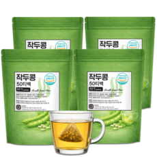국산 볶은 작두콩차 티백 어린 꼬투리 작두콩 깍지차 하늘정연, 4세트, 50개입, 50g