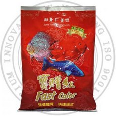 帥哥水族 海豐 寶贈紅 血鸚鵡增艷飼料 (1KG/袋裝) 小粒/中粒/大粒 魚飼料 紅財神 財神魚 金剛鸚鵡, 1個, 大粒/1kg
