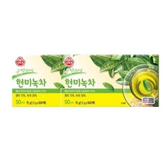 오뚜기 현미녹차 75g 50개입 2개