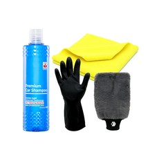 바인더 프리미엄 카샴푸 500ml 중성 세차샴푸 차샴푸 + 타월, A-2 프리미엄 카샴푸 500 미트 세트, 1개