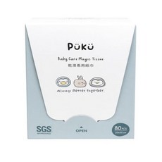 PÜKÜ 藍色企鵝 乾濕兩用 嬰兒紗布巾, 1個, 80, 17.5 ±5%