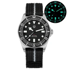 Watchdives EXD 40mm 티타늄 쿼츠 시계 VH31 스윕 무브먼트 BGW9 빛나는 남성호환 사파이어 방수 빈티지