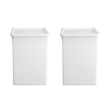 뉴앤룩 덮개형 수납박스 2p, 발바닥 화이트, 1세트