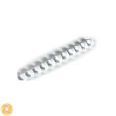 6보급창고 제본 플라스틱링 8mm 25개입 흰색 프라스틱링