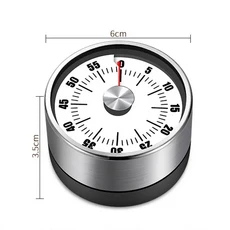 자석 다용도 요리 타이머 60분 기계식 카운트다운 알람 요리 베이킹 체육관 운동용, 02 White