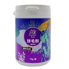 毛萬 全齡貓 排毛粉-貓草味 70g, 1個, 毛球