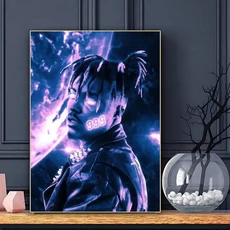 유명한 가수 J-Juice WRLD 포스터 현대 멀리스트 벽 아트 프린트 침실 거실 홈 장식 인테리어 선물, 03 21X30cmNoframe, 12 White6