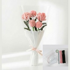 프리미어브릿지 모루 꽃다발 DIY 키트 중사이즈 꽃다발 2개, 1세트, 핑크