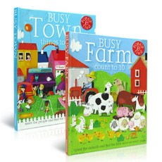 영어 원서 Busy Town&Busy Farm 3D 입체 유아영어 2권