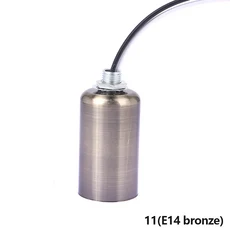 세라믹 나사 라이트 베이스 소켓 LED 램프 거치대 실내 부품 쉬운 E27 E14, 03 11E14 bronze